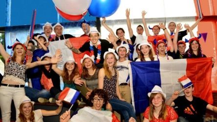 la fiesta a la maison après l\'historique victoire francaise