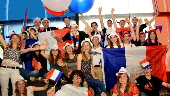 la fiesta a la maison après l\'historique victoire francaise