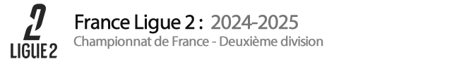 Classement France - Ligue 2 : 2024-2025