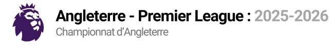 Premier League : 2025-2026